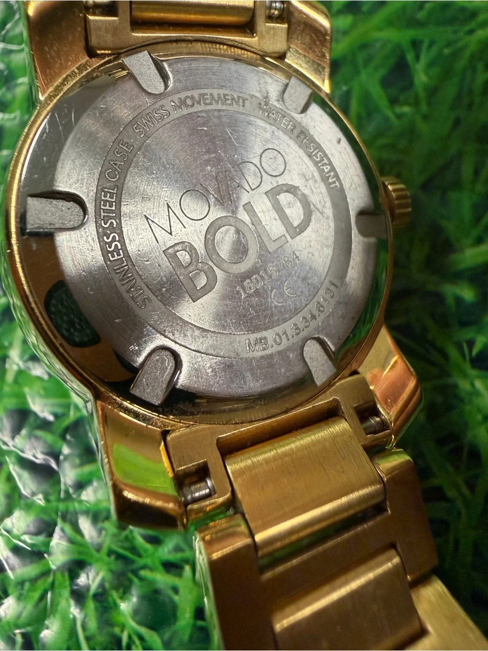 Movado Bold Gold-Tone Women's Watch with Crystal Dial